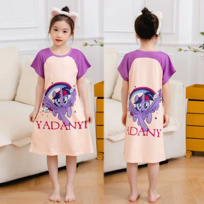 daster fly unicorn text rainbow - daster anak perempuan (only 3pcs)